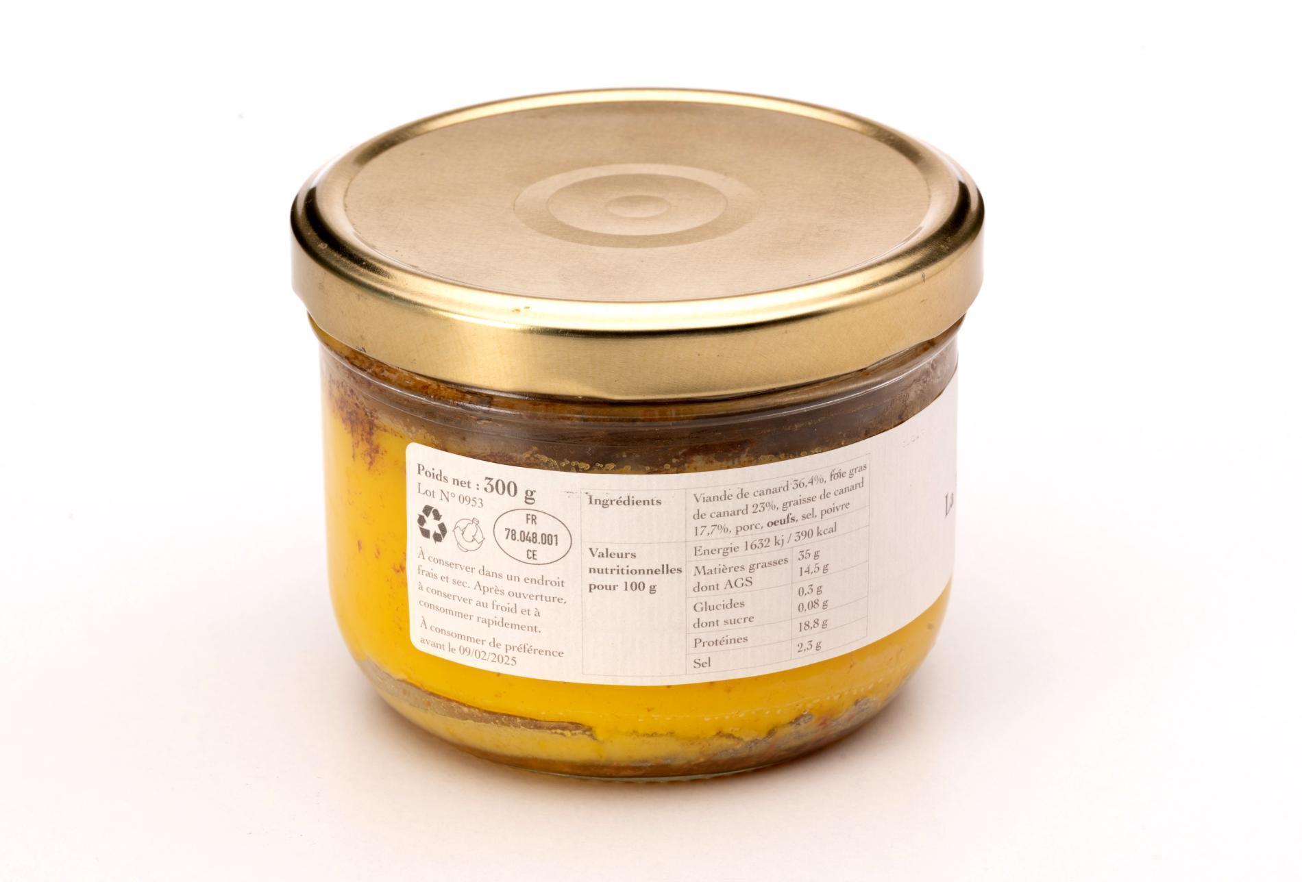 La Terrine au Foie Gras de Canard - 300g