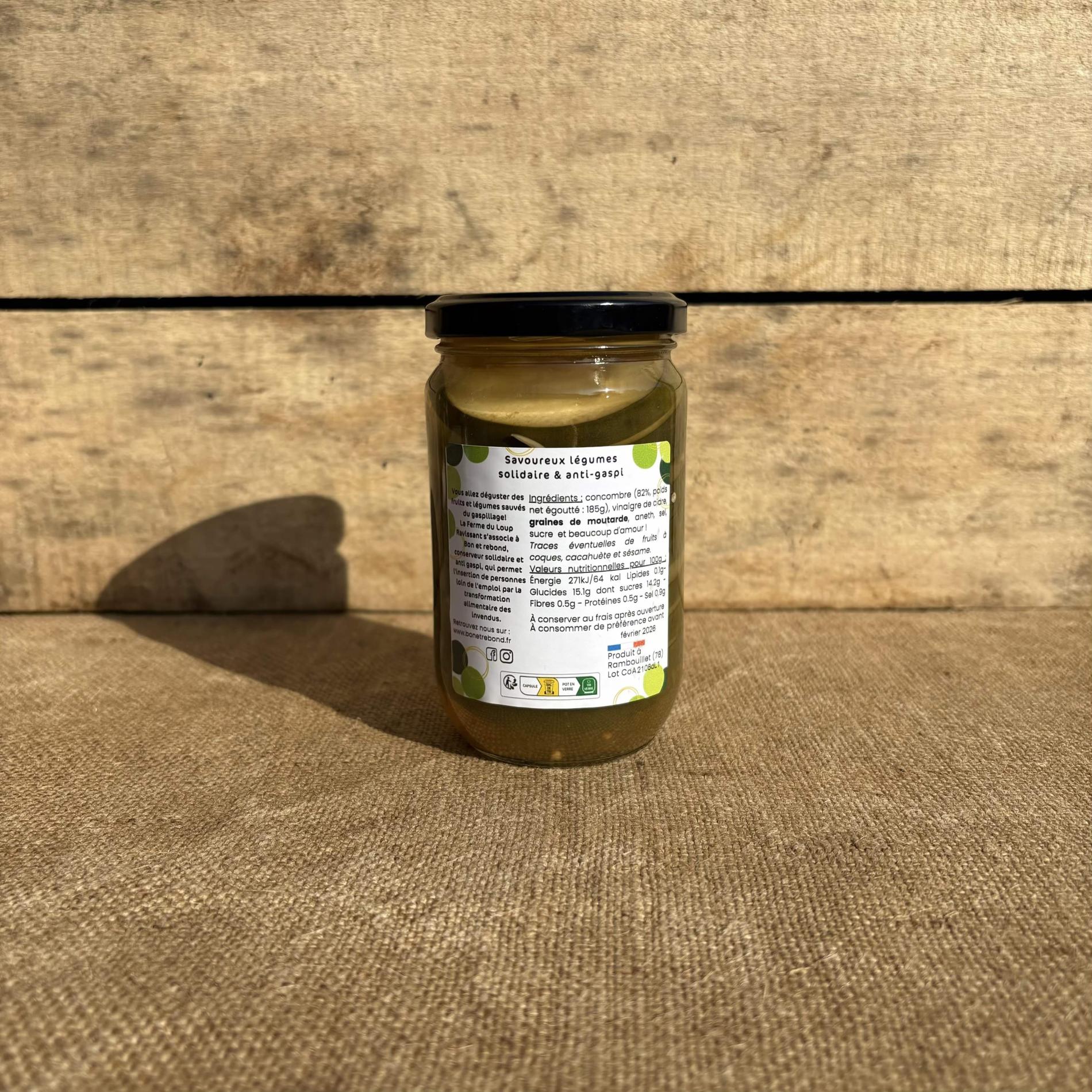 Les pickles de concombre