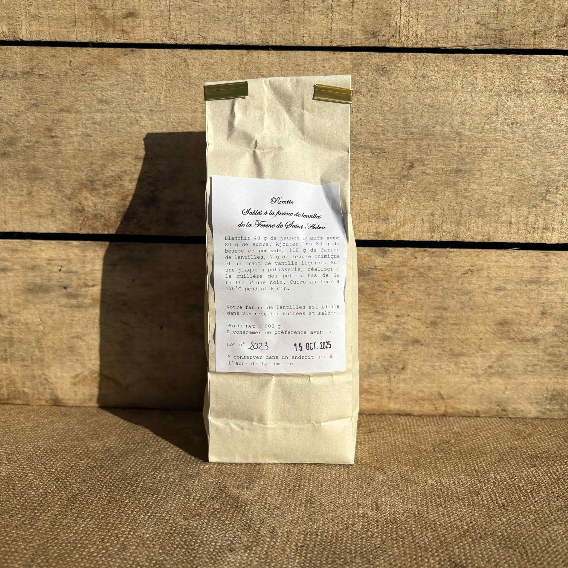 La farine de lentilles