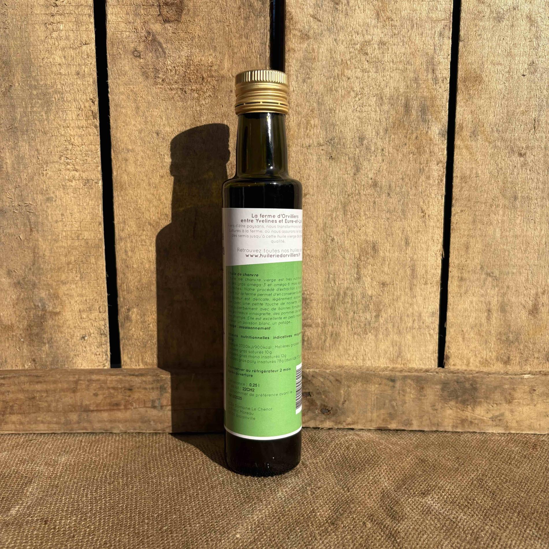 L'huile de chanvre - 25cl