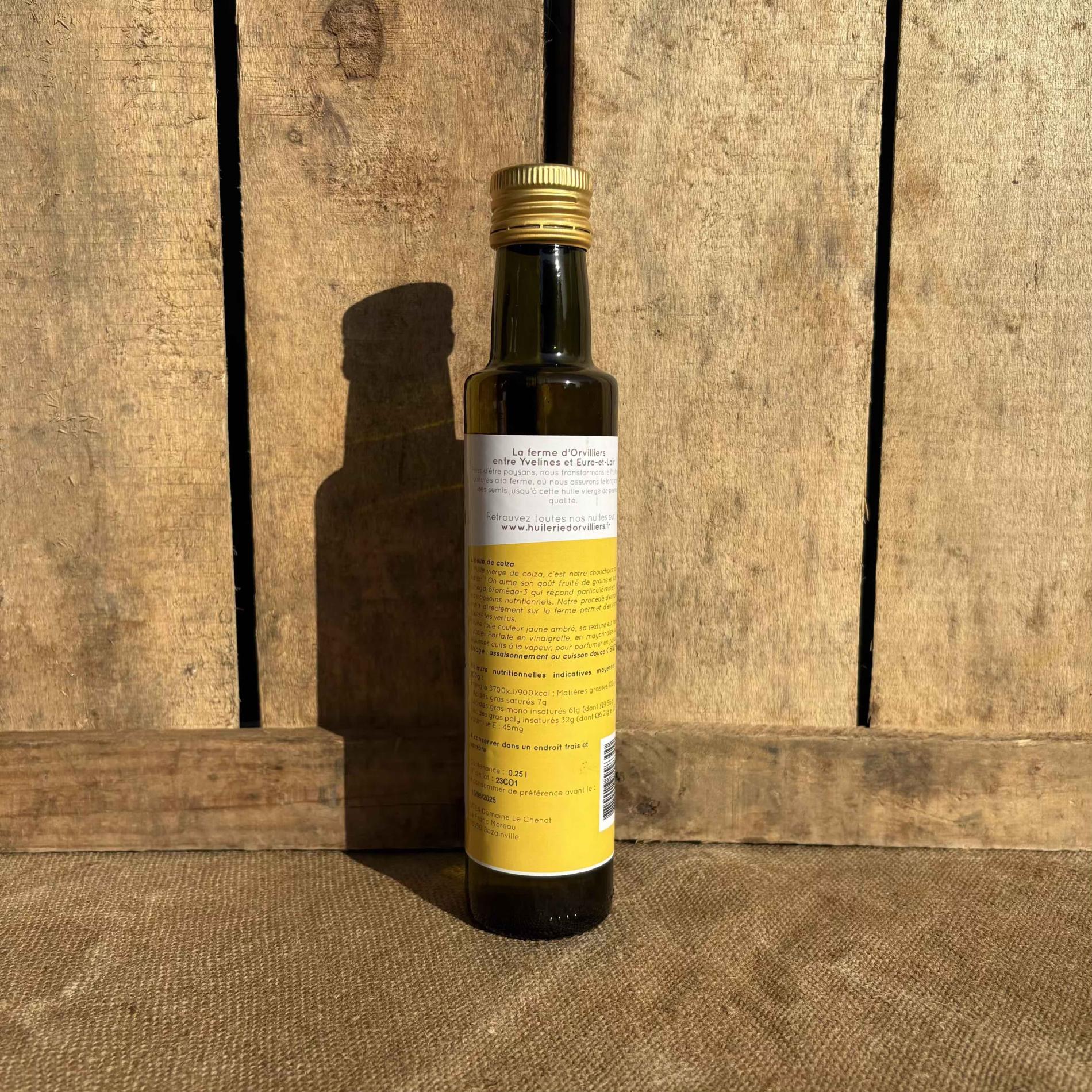 L'huile de colza - 25cl