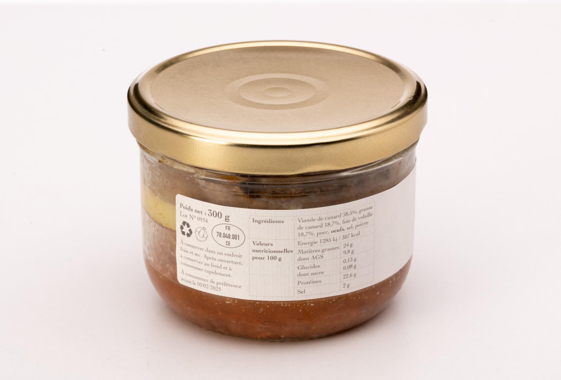 La Terrine de Canard Nature - 300g
